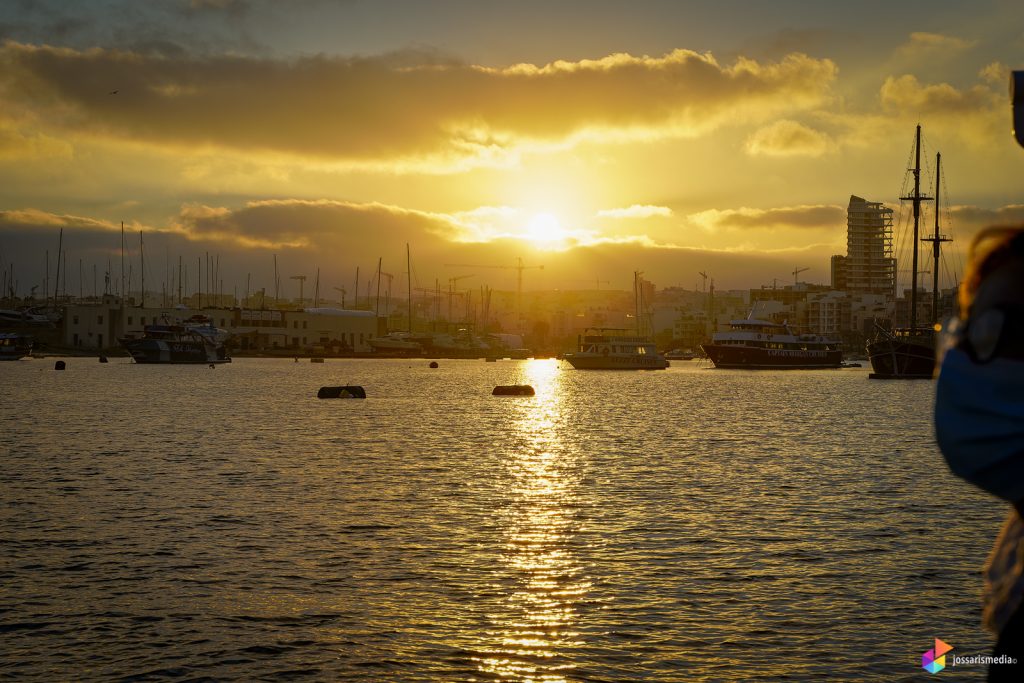 Marsamxett haven  | Zonsondergang vanaf het veerpont Valletta - Sliema