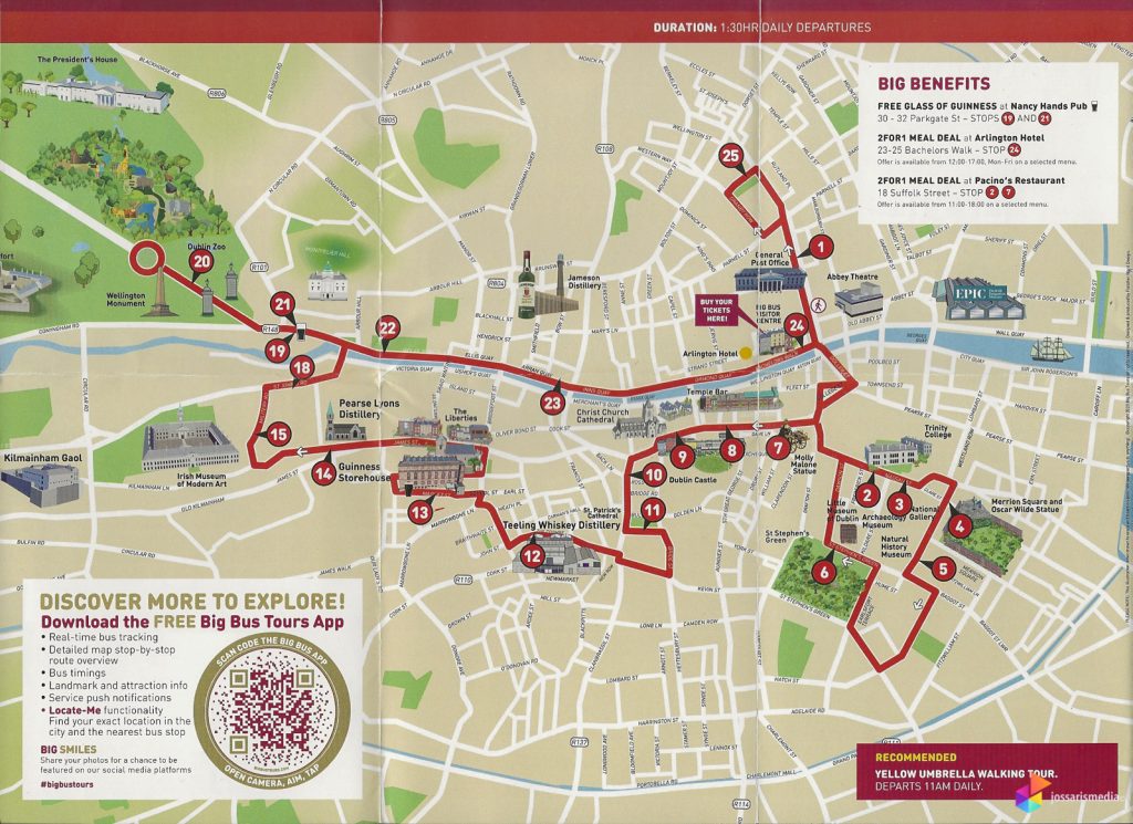 Dublin | Hop-On Hop-Off Busroute