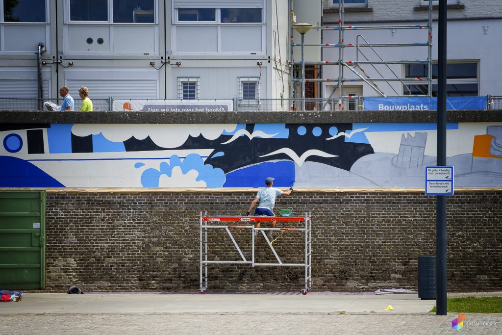 Venlo | Mural in wording bij de Lage Loswal