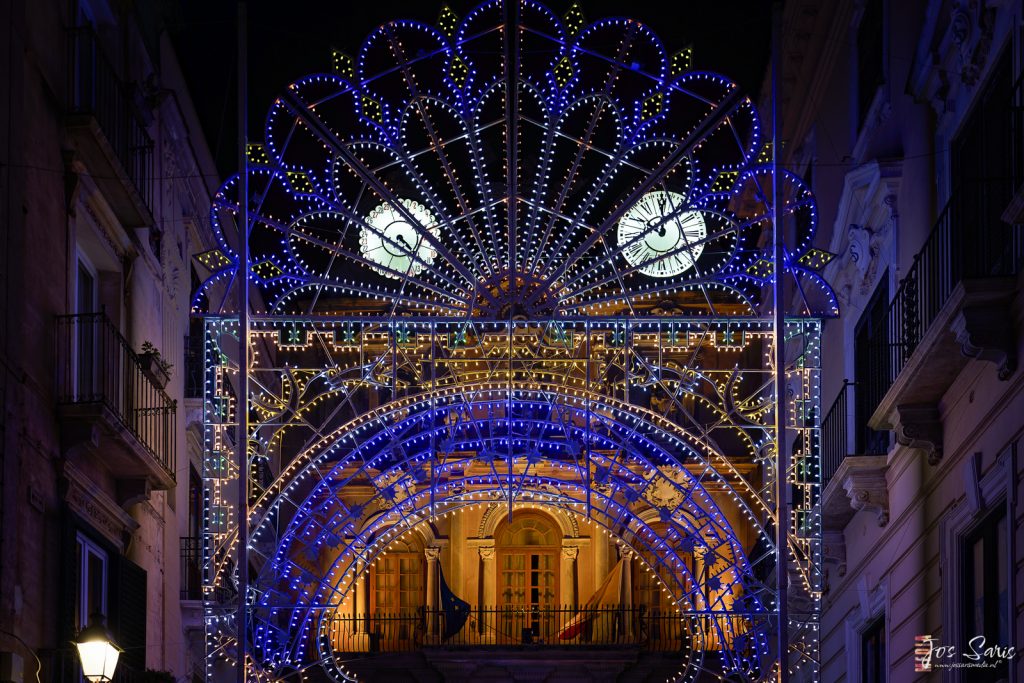 Trapani | Feestverlichting ter ere van Maria Tenhemelopneming 