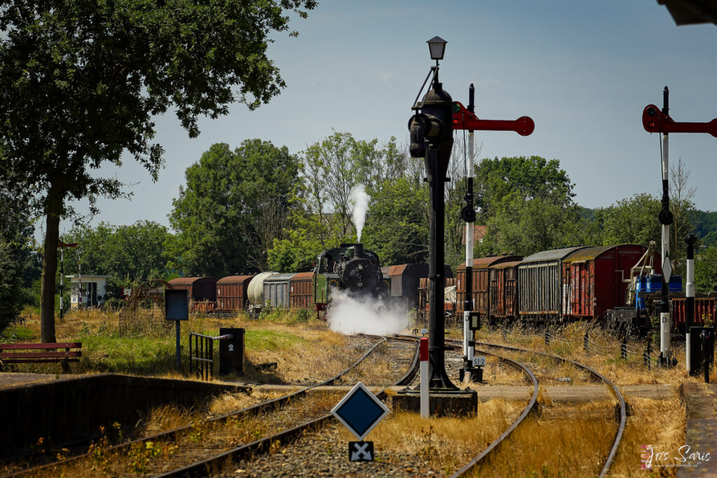 a train on the tracks